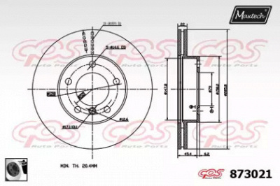MAXTECH 8730210060 -  Тормозной диск