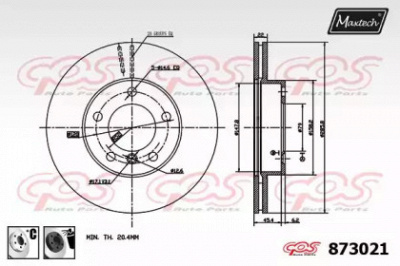 MAXTECH 8730216060 -  Тормозной диск