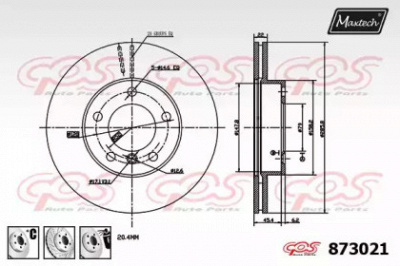 MAXTECH 8730216980 -  Тормозной диск