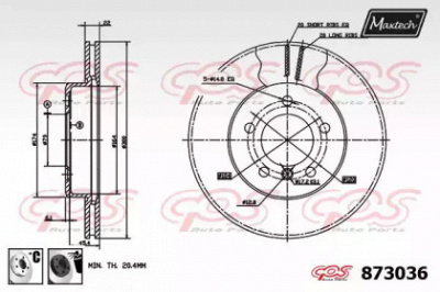 MAXTECH 8730366060 -  Тормозной диск