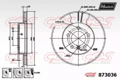 MAXTECH 8730366980 -  Тормозной диск