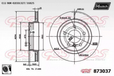 MAXTECH 8730370060 -  Тормозной диск