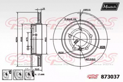 MAXTECH 8730376980 -  Тормозной диск
