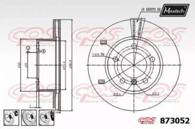 MAXTECH 8730526880 -  Тормозной диск