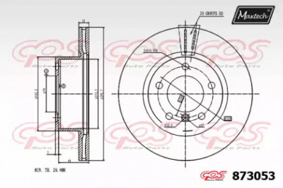 MAXTECH 8730530000 -  Тормозной диск