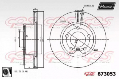 MAXTECH 8730530060 -  Тормозной диск
