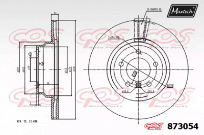 MAXTECH 8730540000 -  Тормозной диск