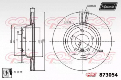 MAXTECH 8730540080 -  Тормозной диск