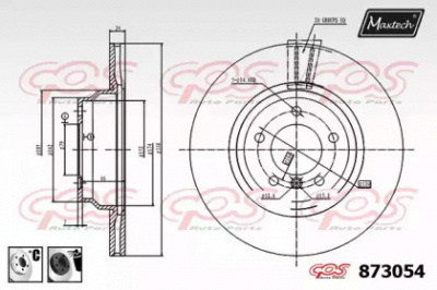 MAXTECH 8730546060 -  Тормозной диск