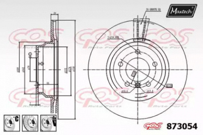 MAXTECH 8730546880 -  Тормозной диск