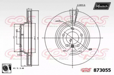 MAXTECH 8730550060 -  Тормозной диск