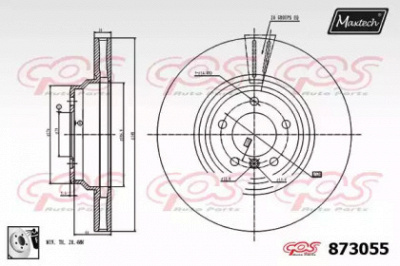 MAXTECH 8730550080 -  Тормозной диск