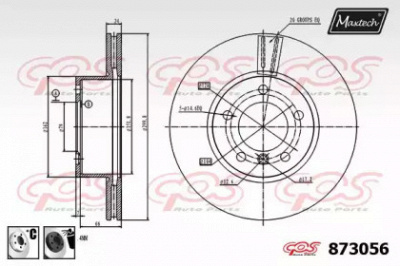 MAXTECH 8730566060 -  Тормозной диск