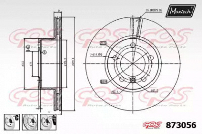 MAXTECH 8730566980 -  Тормозной диск