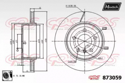 MAXTECH 8730590060 -  Тормозной диск