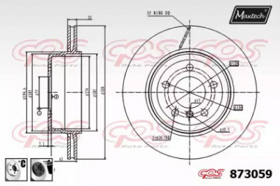MAXTECH 8730596060 -  Тормозной диск