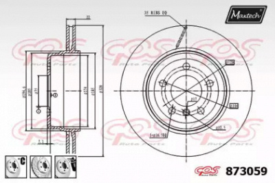 MAXTECH 8730596880 -  Тормозной диск