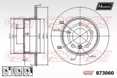 MAXTECH 8730606980 -  Тормозной диск
