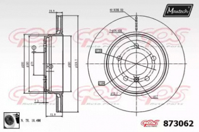MAXTECH 8730620060 -  Тормозной диск