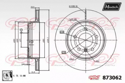 MAXTECH 8730620080 -  Тормозной диск