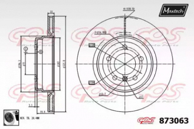 MAXTECH 8730630060 -  Тормозной диск