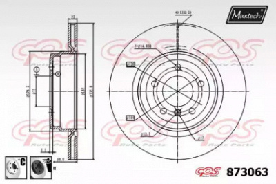 MAXTECH 8730636060 -  Тормозной диск