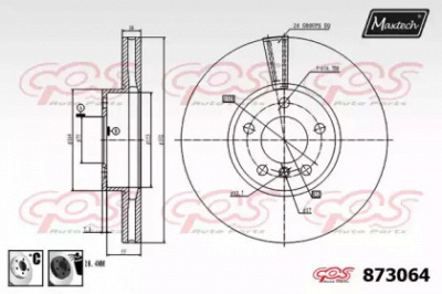 MAXTECH 8730646060 -  Тормозной диск