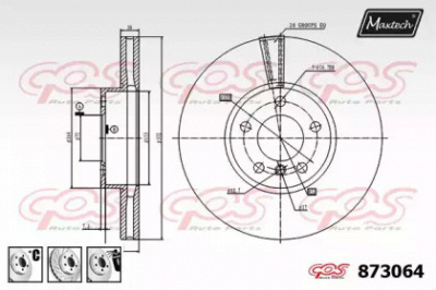 MAXTECH 8730646980 -  Тормозной диск