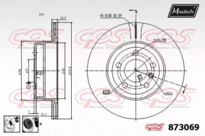 MAXTECH 8730696060 -  Тормозной диск