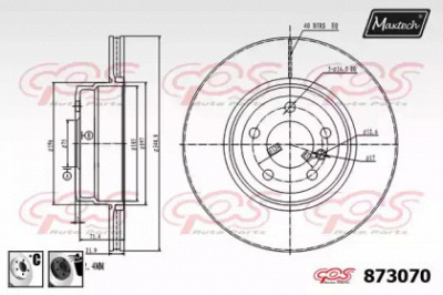 MAXTECH 8730706060 -  Тормозной диск