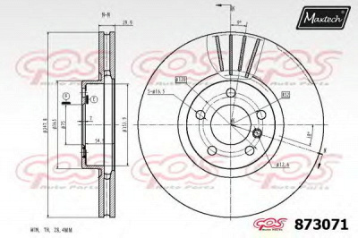 MAXTECH 8730716980 -  Тормозной диск