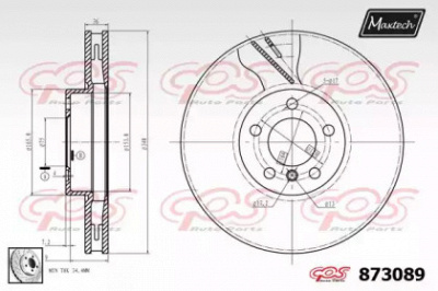 MAXTECH 8730890300 -  Тормозной диск