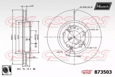 MAXTECH 8735030060 -  Тормозной диск