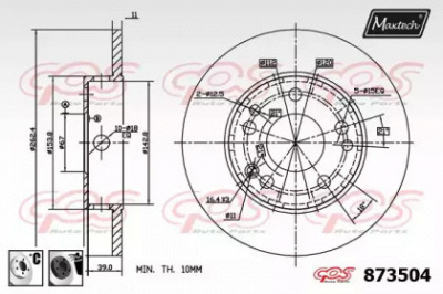 MAXTECH 8735046060 -  Тормозной диск