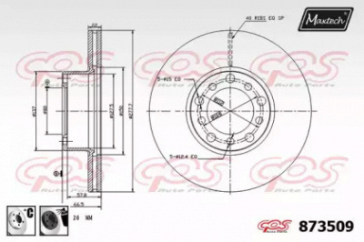 MAXTECH 8735096060 -  Тормозной диск