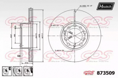 MAXTECH 8735096980 -  Тормозной диск