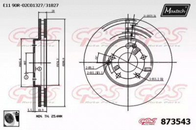 MAXTECH 8735430060 -  Тормозной диск