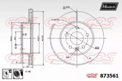 MAXTECH 8735616060 -  Тормозной диск