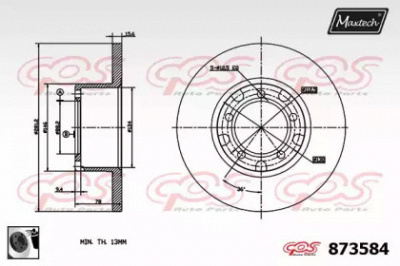 MAXTECH 8735840060 -  Тормозной диск