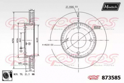 MAXTECH 8735850060 -  Тормозной диск