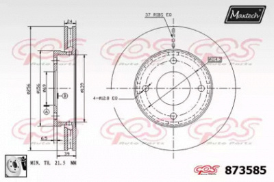 MAXTECH 8735850080 -  Тормозной диск