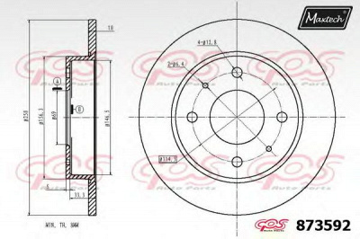 MAXTECH 8735926880 -  Тормозной диск