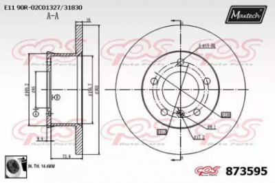 MAXTECH 8735950060 -  Тормозной диск