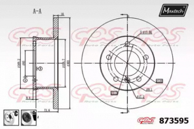MAXTECH 8735956060 -  Тормозной диск