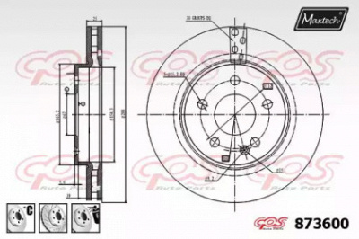 MAXTECH 8736006980 -  Тормозной диск