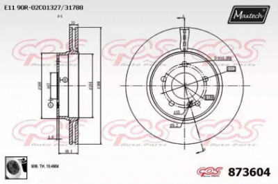 MAXTECH 8736040060 -  Тормозной диск