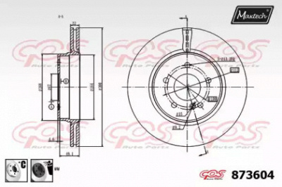 MAXTECH 8736046060 -  Тормозной диск