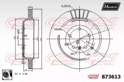 MAXTECH 8736130060 -  Тормозной диск