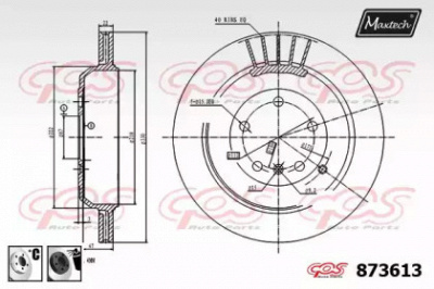 MAXTECH 8736136060 -  Тормозной диск
