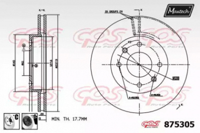 MAXTECH 8753056060 -  Тормозной диск